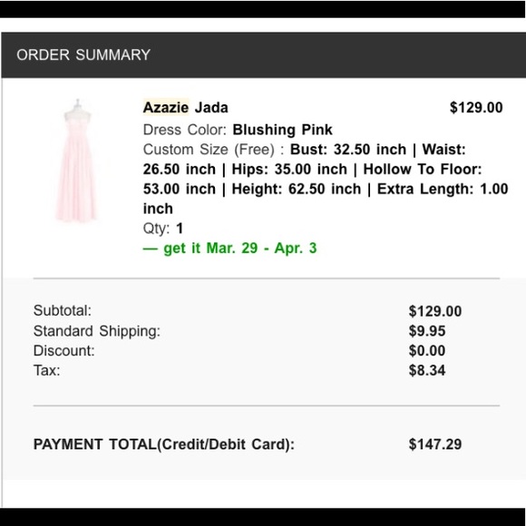 Azazie Jada Blushing Pink Bridesmaid Dress - Picture 6 of 6